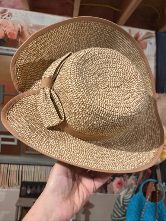 San Diego Hat Company Accessories - San Diego Hat Company Natural Straw Sun Hat with Bow Trim